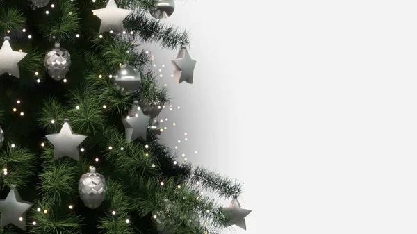 Noel ağacı 3D illüstrasyon