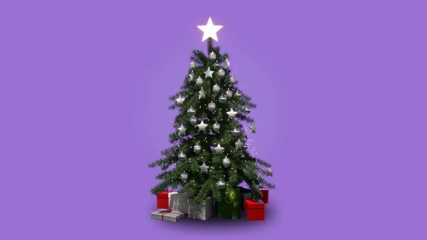 Karácsonyfa Illusztráció — Stock Fotó