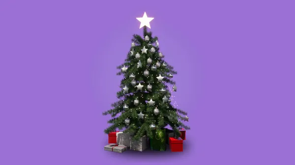 Noel ağacı 3D illüstrasyon
