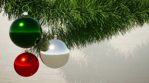 Noel ağacı 3D illüstrasyon