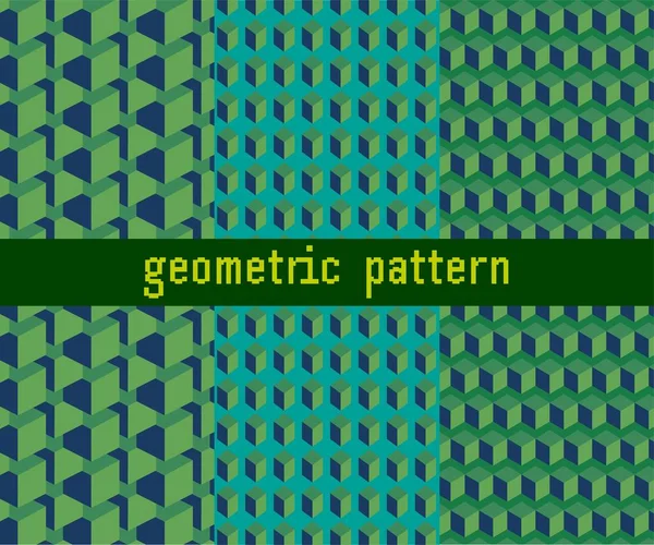 Geometrik desen üç boyutlu kare şeklinde.