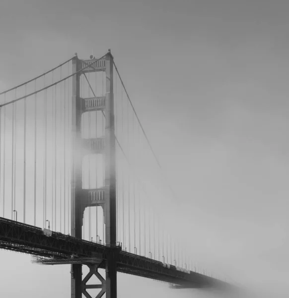 Widok Most Golden Gate Strony Fortu San Francisco Kalifornia Usa — Zdjęcie stockowe