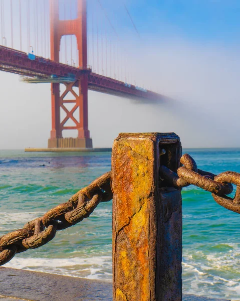 Fort Point Tarafından Golden Gate Köprüsü Manzarası San Francisco California — Stok fotoğraf