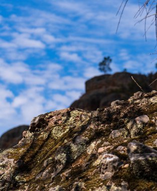 Zirvelerde yaz yürüyüşü, ulusal park, batı kıyısı, California, güneşli hava, kayalar, gökyüzü, açık hava