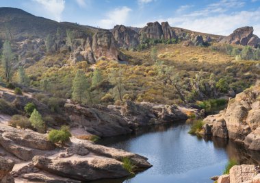 Zirvelerde yaz yürüyüşü, ulusal park, batı kıyısı, California, güneşli hava, kayalar, gökyüzü, açık hava
