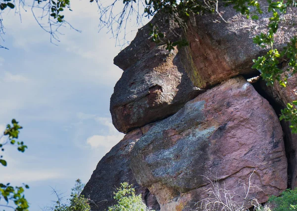 Caminhada Verão Parque Nacional Pinnacles Costa Oeste Califórnia Tempo Ensolarado — Fotografia de Stock