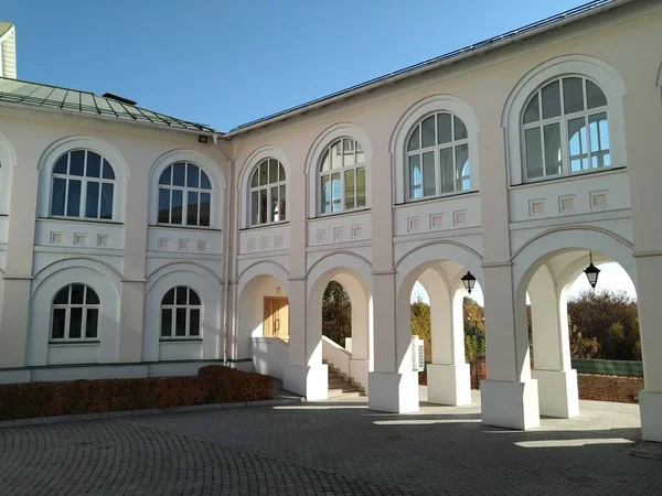 Galerie Arcs Dans Monastère Orthodoxe Séminaire Dans Région Kolomna Moscou — Photo