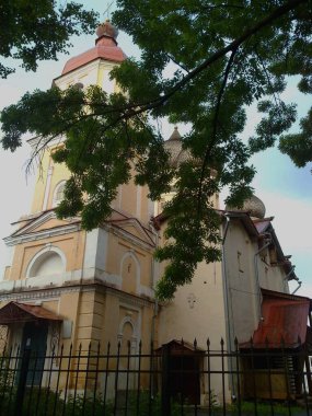 Vilikiy Novgorod, Rusya, Ukrayna, Belorus 'taki ortodoks kilise katedralinin Büyük Kadim tarihi binası, Slav halkının Hristiyanlığa olan inancı ve inancı