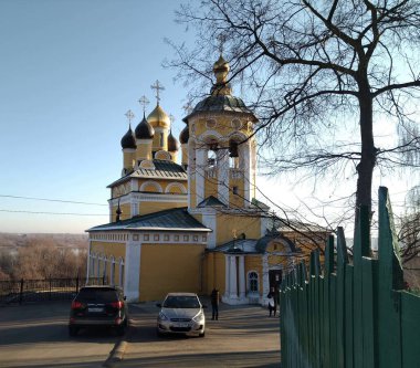 Rusya, Ukrayna, Belorus, Slav halkının Hıristiyanlığa olan inancı ve inançlarının ortodoks kilise katedralinin tarihi Murom Tarihi Binası