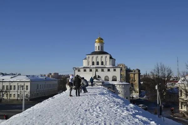 Vladimir Bogolyubovo Pokrov Nerli Forntida Historisk Byggnad Ortodoxa Kyrkan Katedralen — Stockfoto