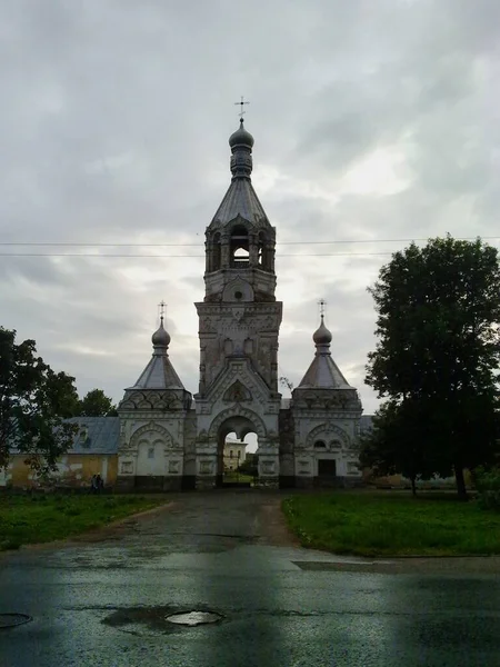 Vilikiy Novgorod 俄罗斯 乌克兰 白俄罗斯 斯拉夫人民信仰的东正教大教堂的伟大古代历史建筑 — 图库照片