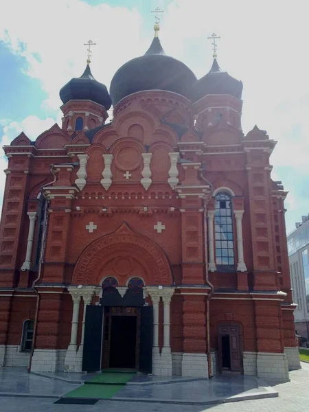 Tula Starověká Historická Budova Ortodoxní Církevní Katedrály Rusku Ukrajině Bělorusku — Stock fotografie