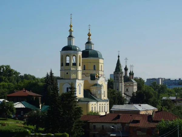Serpuchov Oud Historisch Gebouw Van Orthodoxe Kerk Kathedraal Rusland Oekraïne — Stockfoto