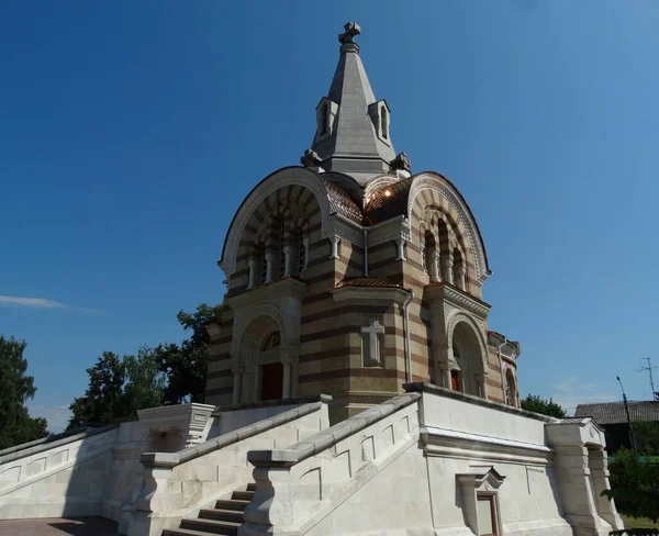 Serpukhov Αρχαίο Ιστορικό Κτίριο Του Ορθόδοξου Καθεδρικού Ναού Στη Ρωσία — Φωτογραφία Αρχείου