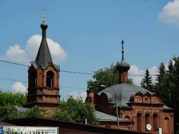 Serpukhov Ősi Történelmi Épület Ortodox Templom Székesegyház Oroszországban Ukrajnában Belorusz — Stock Fotó