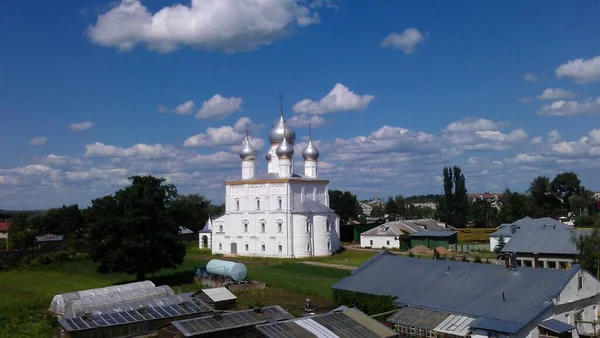 Velikiy Rostov Great Ancient Historical Building Orthodox Church Cathedral Russia — Φωτογραφία Αρχείου
