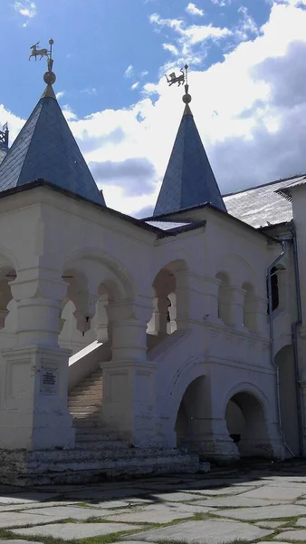 Velikiy Rostov Great Ancient Historical Building Orthodox Church Cathedral Russia — Φωτογραφία Αρχείου