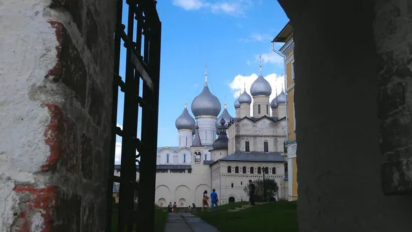 Weliki Rostow Das Große Antike Historische Gebäude Der Orthodoxen Kathedrale — Stockfoto