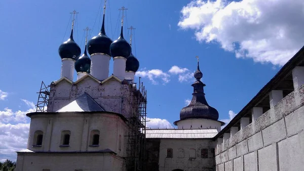 Weliki Rostow Das Große Antike Historische Gebäude Der Orthodoxen Kathedrale — Stockfoto