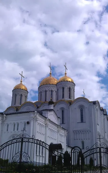 Vladimir Αρχαίο Ιστορικό Κτίριο Της Ορθόδοξης Εκκλησίας Καθεδρικό Ναό Στη — Φωτογραφία Αρχείου