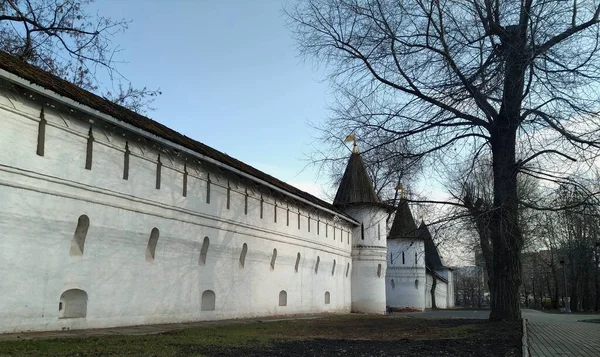 Μόσχα Andronic Αρχαίο Ιστορικό Κτίριο Της Ορθόδοξης Εκκλησίας Καθεδρικό Ναό — Φωτογραφία Αρχείου
