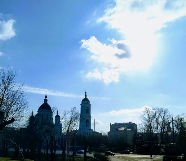 Moskou Andronisch Oud Historisch Gebouw Van Orthodoxe Kerk Kathedraal Rusland — Stockfoto