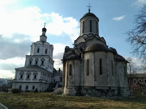 Moskva Andronik Forntida Historisk Byggnad Ortodoxa Kyrkan Katedralen Ryssland Ukraina — Stockfoto