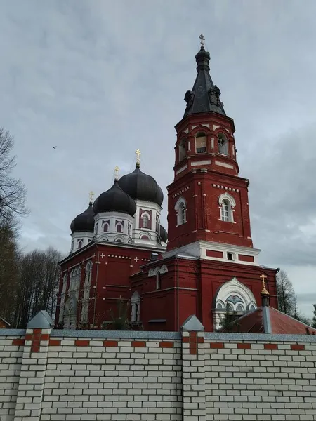러시아 우크라이나 슬라브 사람들의 기독교의 목가적 교회의 — 스톡 사진