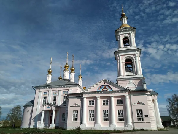 Kimry Ősi Történelmi Épület Ortodox Templom Katedrális Oroszországban Ukrajnában Belorusz — Stock Fotó