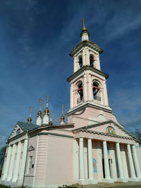 Kimry Ancien Bâtiment Historique Cathédrale Orthodoxe Russie Ukraine Bélarus Peuple — Photo