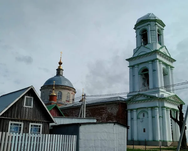 Kimry Historischer Bau Einer Orthodoxen Kathedrale Russland Der Ukraine Weißrussland Stockbild