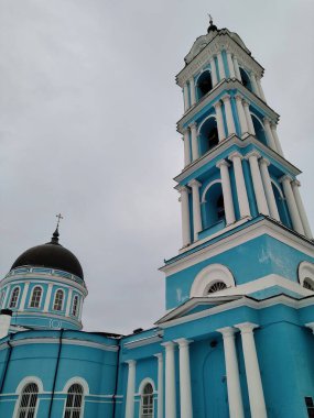 Bogorodsk, Rusya, Ukrayna, Belorus, Slav halkının Hıristiyanlık Noginsk 'teki Ortodoks kilise katedralinin tarihi binası.