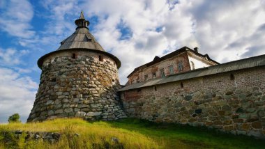 Solovki Adaları, Rusya, Ukrayna, Belorus 'taki ortodoks kilise katedralinin antik tarihi binası, Slav halkı, Hıristiyanlığa inancı ve inancı