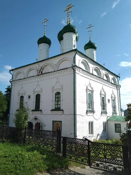 Sviyazhsk Starověká Historická Budova Pravoslavné Církevní Katedrály Rusku Ukrajině Bělorusku — Stock fotografie