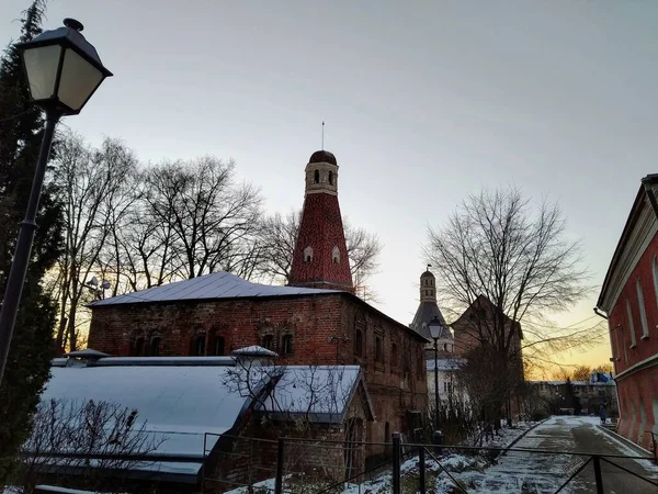 Moskou Simonov Oud Historisch Gebouw Van Orthodoxe Kerk Kathedraal Rusland — Stockfoto