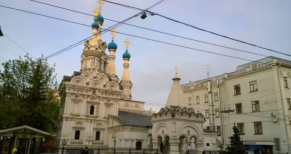 Mpscow Starověká Historická Budova Ortodoxní Církevní Katedrály Rusku Ukrajině Bělorusku — Stock fotografie