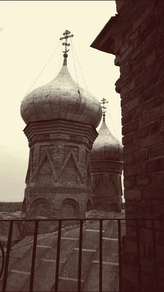 Volgoverkhovie Volga Origin Headwaters Ancient Historical Building Orthodox Church Cathedral — Stock Photo, Image