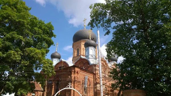 Pokrov Vvedenskiy Αρχαίο Ιστορικό Κτίριο Της Ορθόδοξης Εκκλησίας Καθεδρικό Ναό — Φωτογραφία Αρχείου