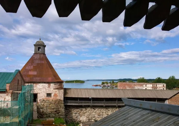 Solovki Isles Gulag Bangunan Bersejarah Kuno Katedral Gereja Ortodoks Rusia — Stok Foto