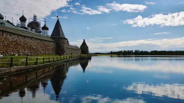 Solovki Isles Gulag Αρχαίο Ιστορικό Κτίριο Του Ορθόδοξου Καθεδρικού Ναού — Φωτογραφία Αρχείου