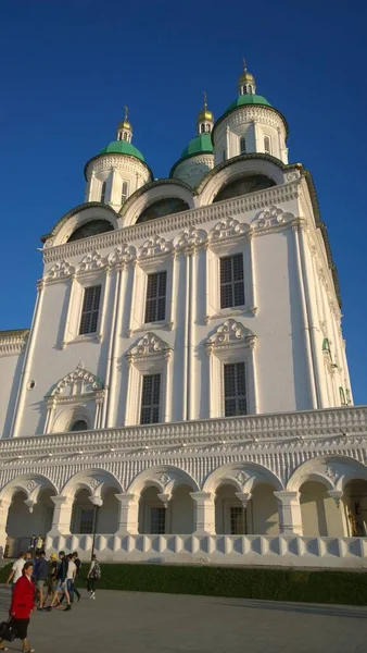 Astrachan Historischer Bau Einer Orthodoxen Kathedrale Russland Der Ukraine Weißrussland — Stockfoto