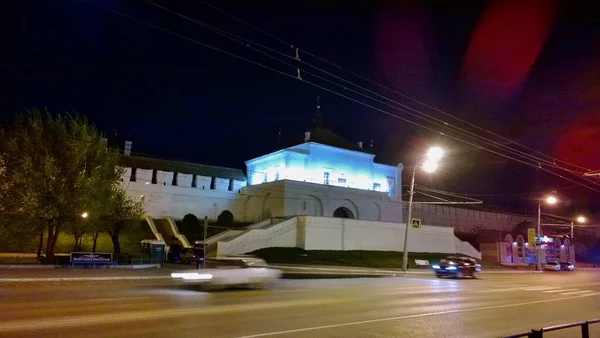 Astrachan Oud Historisch Gebouw Van Orthodoxe Kerk Kathedraal Rusland Oekraïne — Stockfoto