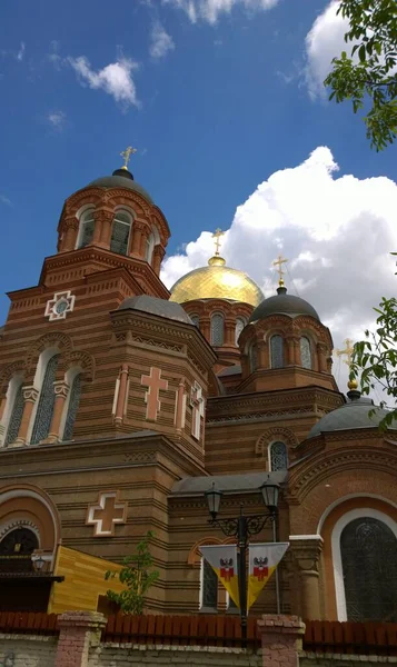 エカテリンダー正教会の古代歴史的建造物ロシア ウクライナ ベロルス スラヴ人の信仰とキリスト教への信仰クラスノダール — ストック写真