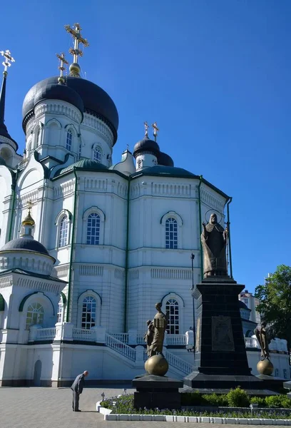 Voronezh Forntida Historisk Byggnad Ortodoxa Kyrkan Katedralen Ryssland Ukraina Belorus — Stockfoto