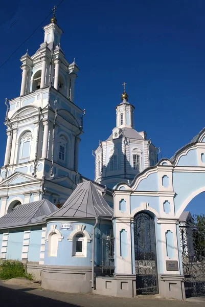 Starověká Historická Budova Pravoslavné Církevní Katedrály Rusku Ukrajině Bělorusku Slovanské — Stock fotografie