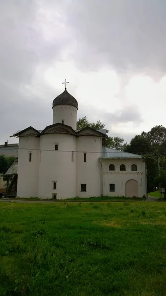 Novgorod Grande Antico Edificio Storico Della Chiesa Ortodossa Cattedrale Russia — Foto Stock