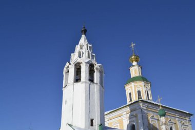 Rusya, Ukrayna, Belorus, Slav halkının Hıristiyanlığa olan inancı ve inançlarının ortodoks kilise katedralinin Vladimir Antik tarihi binası