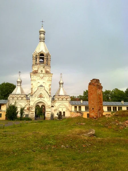 Vilikiy Novgorod Μεγάλο Αρχαίο Ιστορικό Κτίριο Του Ορθόδοξου Καθεδρικού Ναού — Φωτογραφία Αρχείου