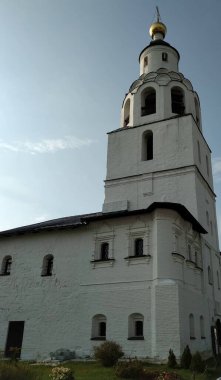 Sviyazhsk, Rusya, Ukrayna, Belorus, Slav halkının Hıristiyanlığa olan inancı ve inançlarının ortodoks kilise katedralinin tarihi binası.