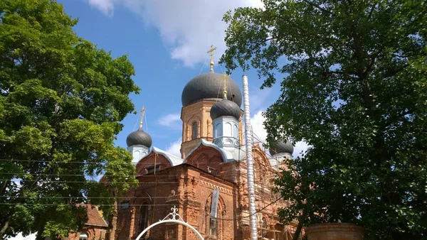 Pokrov Vvedenskaya Pustyn Ancien Bâtiment Historique Cathédrale Orthodoxe Russie Ukraine — Photo